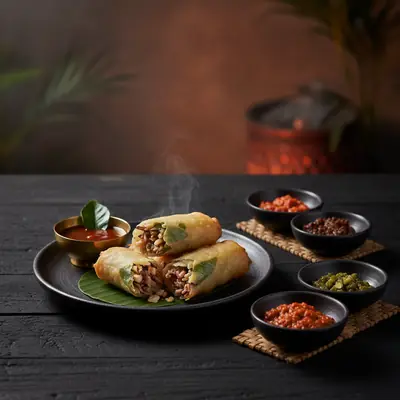 Lumpia Cumi Pedas Daun Jeruk